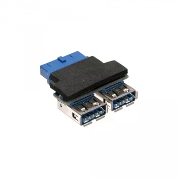 InLine USB 3.0 adapter, sisemine, 2x USB A-pesa emaplaadi päisesse