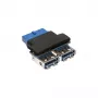 InLine USB 3.0 adapter, sisemine, 2x USB A-pesa emaplaadi päisesse