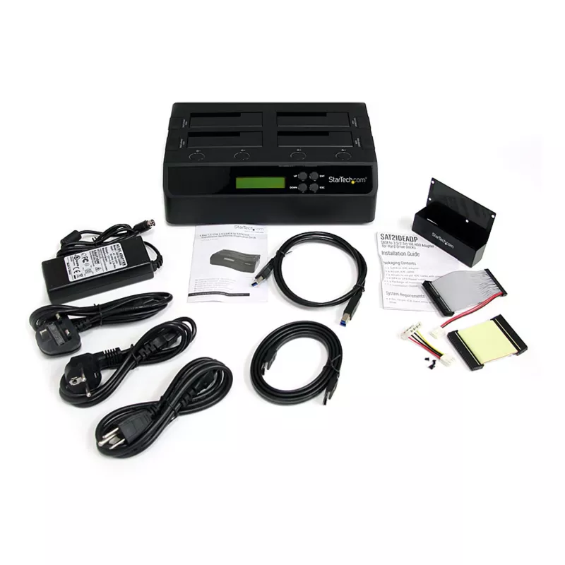 StarTech.com 4-pesaline USB 3.0 eSATA to SATA eraldiseisev 1:3 kõvaketta duplikaatordokk