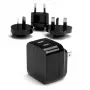 StarTech.com kahe pordiga USB seinilaadija – rahvusvaheline reisimine – 17 W/3,4 A – must