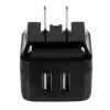 StarTech.com kahe pordiga USB seinilaadija – rahvusvaheline reisimine – 17 W/3,4 A – must