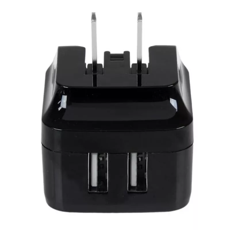 StarTech.com kahe pordiga USB seinilaadija – rahvusvaheline reisimine – 17 W/3,4 A – must