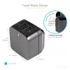 StarTech.com kahe pordiga USB seinilaadija – rahvusvaheline reisimine – 17 W/3,4 A – must