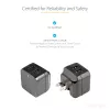 StarTech.com kahe pordiga USB seinilaadija – rahvusvaheline reisimine – 17 W/3,4 A – must