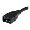StarTech.com USB 3.0 A-A pikenduskaabel - 6 tolli, must, 0,152 m, USB A, USB A, USB 3.2 Gen 1 (3.1 Gen 1), 5 Gbit/s, Must