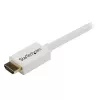 StarTech.com 5m / 16 ft CL3 Rated HDMI kaabel w/ Ethernet - In Wall Rated Ultra HD HDMI kaabel - 4K 30Hz UHD High Speed HDMI kaabel - 10.2 Gbps - HDMI 1.4 Video/Display kaabel - 30AWG, Valge