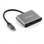 StarTech.com USB C mitme pordiga videoadapter - 4K 60Hz USB-C HDMI 2.0 või DisplayPort 1.2 monitoriadapter - USB USB-C 2-ühes kuvarimuundur HDMI/DP HBR2 HDR - Thunderbolt 3 ühilduv