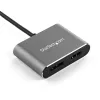 StarTech.com USB C mitme pordiga videoadapter - 4K 60Hz USB-C HDMI 2.0 või DisplayPort 1.2 monitoriadapter - USB USB-C 2-ühes kuvarimuundur HDMI/DP HBR2 HDR - Thunderbolt 3 ühilduv