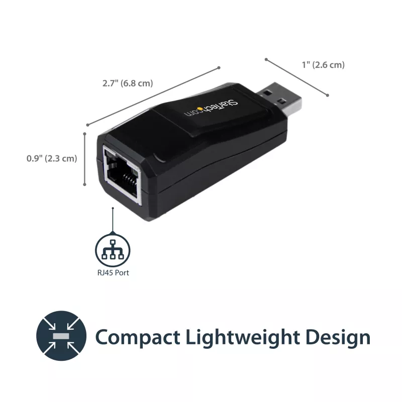 StarTech.com USB 3.0 Gigabit Etherneti NIC võrguadapter – 10/100/1000 Mbps