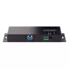 StarTech.com 4-pordiline tööstuslik USB 3.0 5 Gbps jaotur, töökindel USB-jaotur ESD-kaitsega, DIN/seinale/lauale paigaldatav USB-A jaotur, USB-laiendaja lukustatavate portidega, vastupidav – TAA
