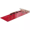 StarTech.com Quad M.2 PCIe adapterkaart, PCIe x16 kuni neljakordne NVMe või AHCI M.2 SSD, PCI Express 4.0, 7,8 GBps/draiv, nõutav bifurkatsioon, ühildub Windows/Linuxiga