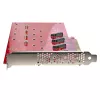 StarTech.com Quad M.2 PCIe adapterkaart, PCIe x16 kuni neljakordne NVMe või AHCI M.2 SSD, PCI Express 4.0, 7,8 GBps/draiv, nõutav bifurkatsioon, ühildub Windows/Linuxiga