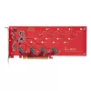 StarTech.com Quad M.2 PCIe adapterkaart, PCIe x16 kuni neljakordne NVMe või AHCI M.2 SSD, PCI Express 4.0, 7,8 GBps/draiv, nõutav bifurkatsioon, ühildub Windows/Linuxiga