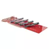 StarTech.com Quad M.2 PCIe adapterkaart, PCIe x16 kuni neljakordne NVMe või AHCI M.2 SSD, PCI Express 4.0, 7,8 GBps/draiv, nõutav bifurkatsioon, ühildub Windows/Linuxiga