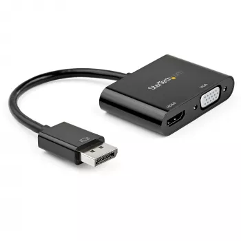StarTech.com DisplayPort HDMI-ks VGA-adapter - DisplayPort 1.2 HBR2 HDMI 2.0-le (4K 60 Hz) või VGA 1080p muundur-dongel - DP HDMI või VGA monitoriadapter - digitaalne videokuvaadapter