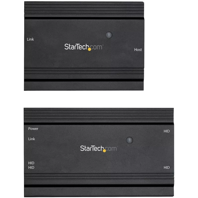 StarTech.com 4-pordiline USB 2.0 pikendusjaotur üle ühe CAT5e/CAT6 Etherneti kaabli (RJ45) - 330 jalga (100 m) - USB pikendusjaoturi adapteri komplekt - metallkorpus - välise toitega - 480 Mbps