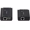 StarTech.com 4-pordiline USB 2.0 pikendusjaotur üle ühe CAT5e/CAT6 Etherneti kaabli (RJ45) - 330 jalga (100 m) - USB pikendusjaoturi adapteri komplekt - metallkorpus - välise toitega - 480 Mbps