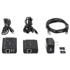 StarTech.com 4-pordiline USB 2.0 pikendusjaotur üle ühe CAT5e/CAT6 Etherneti kaabli (RJ45) - 330 jalga (100 m) - USB pikendusjaoturi adapteri komplekt - metallkorpus - välise toitega - 480 Mbps