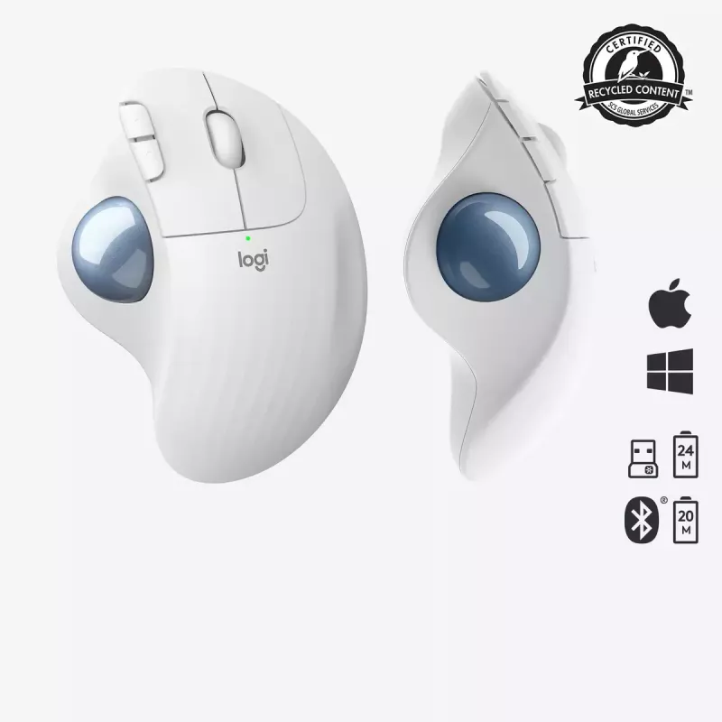 Hiir Logitech ERGO M575 juhtmevaba puutepall RF Wireless + Bluetooth