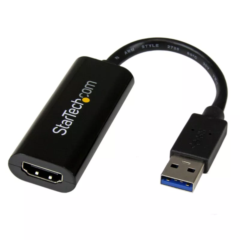 StarTech.com USB 3.0 - HDMI-adapter, USB-HDMI monitorimuundur Windowsile, 1080P (ei toeta macOS/ChromeOS/Linux) - TAA