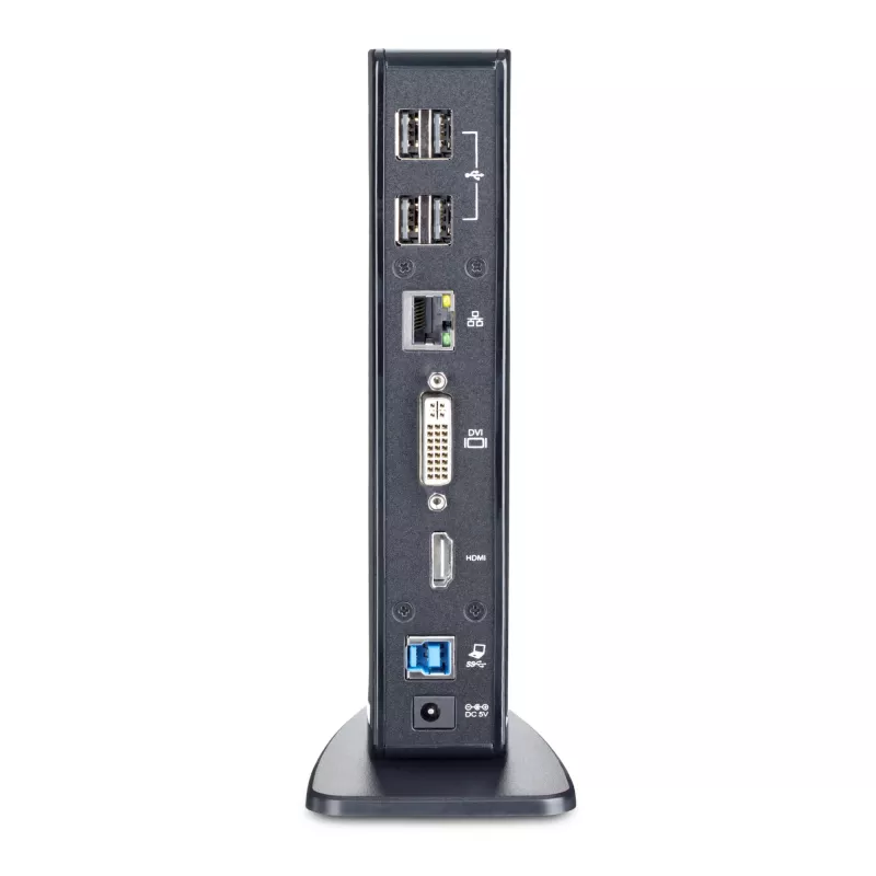 StarTech.com Dual Monitor USB 3.0 dokkimisjaam HDMI-ga - DVI - 6 x USB porti~Topeltmonitori USB 3.0 sülearvuti dokkimisjaam HDMI ja DVI/VGA-ga, 6x USB-A jaotur, GbE, heli, universaalne A-tüüpi dokk - Windows/macOS/ChromeOS