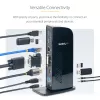 StarTech.com Dual Monitor USB 3.0 dokkimisjaam HDMI-ga - DVI - 6 x USB porti~Topeltmonitori USB 3.0 sülearvuti dokkimisjaam HDMI ja DVI/VGA-ga, 6x USB-A jaotur, GbE, heli, universaalne A-tüüpi dokk - Windows/macOS/ChromeOS