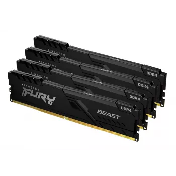 Kingston Technology FURY Beast 64GB 3600MT/s DDR4 CL18 DIMM (4 tk komplekt) Must