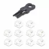 StarTech.com RJ45 pordilukud - 10 tk komplekt turvavõtmega, lukustatav RJ45 pordiblokeerija/tolmukate, korduvkasutatav Ethernet/LAN pordikaitse, klõpsatav RJ45 tolmublokeerija serveritele/lülititele/seinaplaatidele