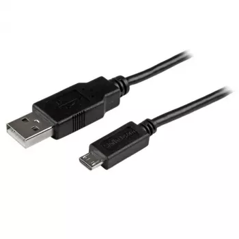 StarTech.com Lühike Micro-USB kaabel – M/M – 15cm (6in), 0,15 m, USB A, Micro-USB B, USB 2.0, Isane/Isane, Must