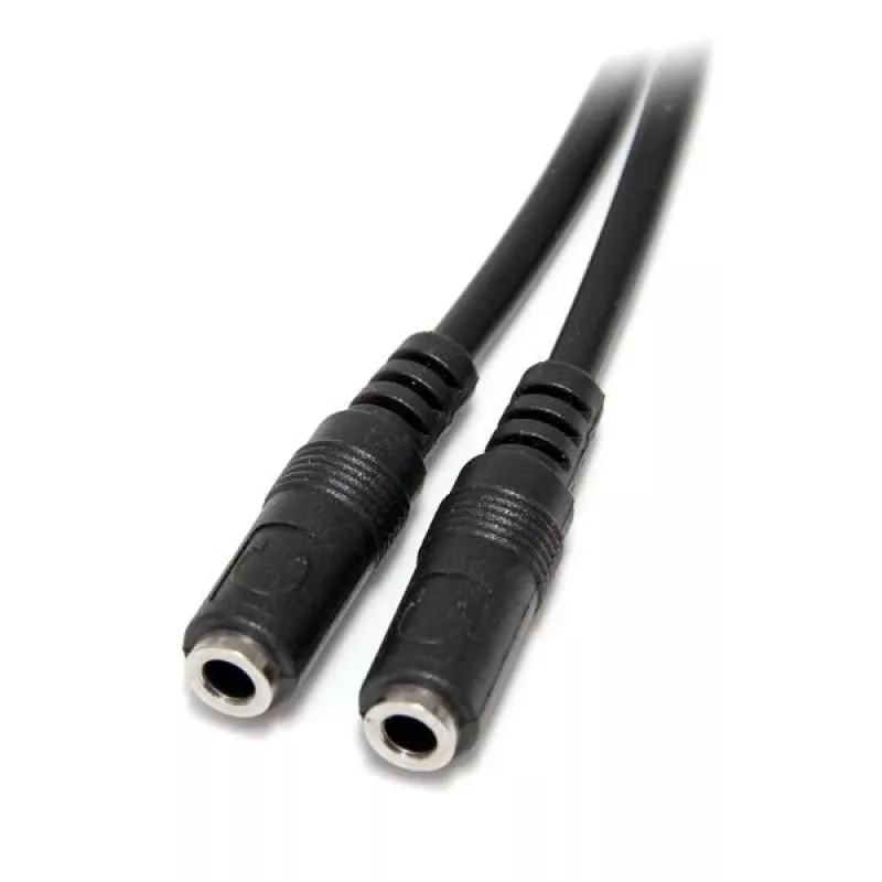 StarTech.com õhuke stereojagaja kaabel - 3,5 mm isane kahele 3,5 mm emasele