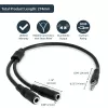 StarTech.com õhuke stereojagaja kaabel - 3,5 mm isane kahele 3,5 mm emasele