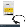 StarTech.com õhuke stereojagaja kaabel - 3,5 mm isane kahele 3,5 mm emasele