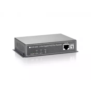 LevelOne Gigabit PoE repiiter, jadaühendatav, 2 PoE väljundit