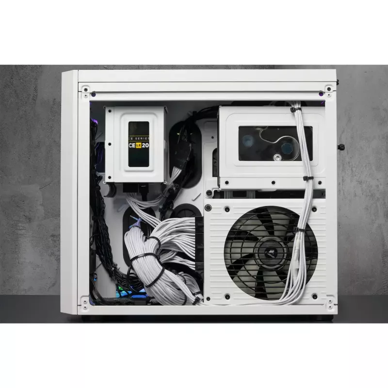 PC-korpus Corsair Crystal 280X Micro ATX valge