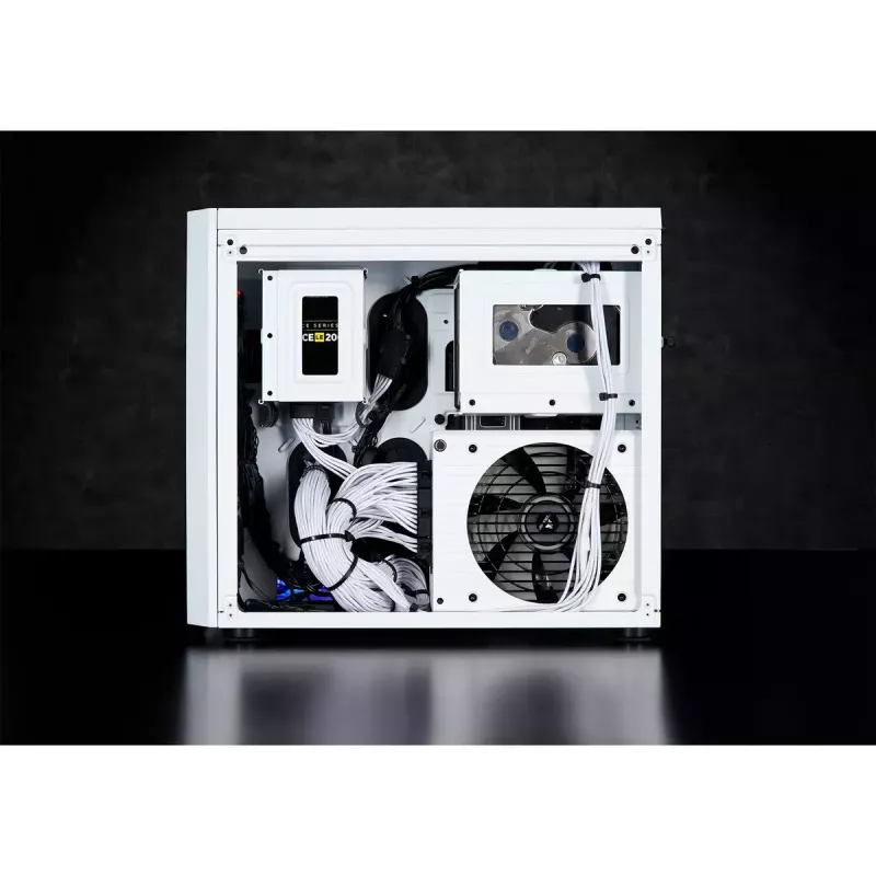 PC-korpus Corsair Crystal 280X Micro ATX valge