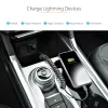 StarTech.com 50cm (20in) USB to Lightning kaabel, MFi Certified, Coiled iPhone Charger kaabel, Must, Durable TPE Jacket Aramid Fiber, Heavy Duty Coil Lightning kaabel
