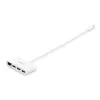 StarTech.com 3-pordiline USB-C jaotur Gigabit Ethernetiga – USB-C kuni 3x USB-A – USB 3.0 jaotur – valge