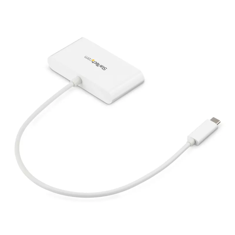 StarTech.com 3-pordiline USB-C jaotur Gigabit Ethernetiga – USB-C kuni 3x USB-A – USB 3.0 jaotur – valge