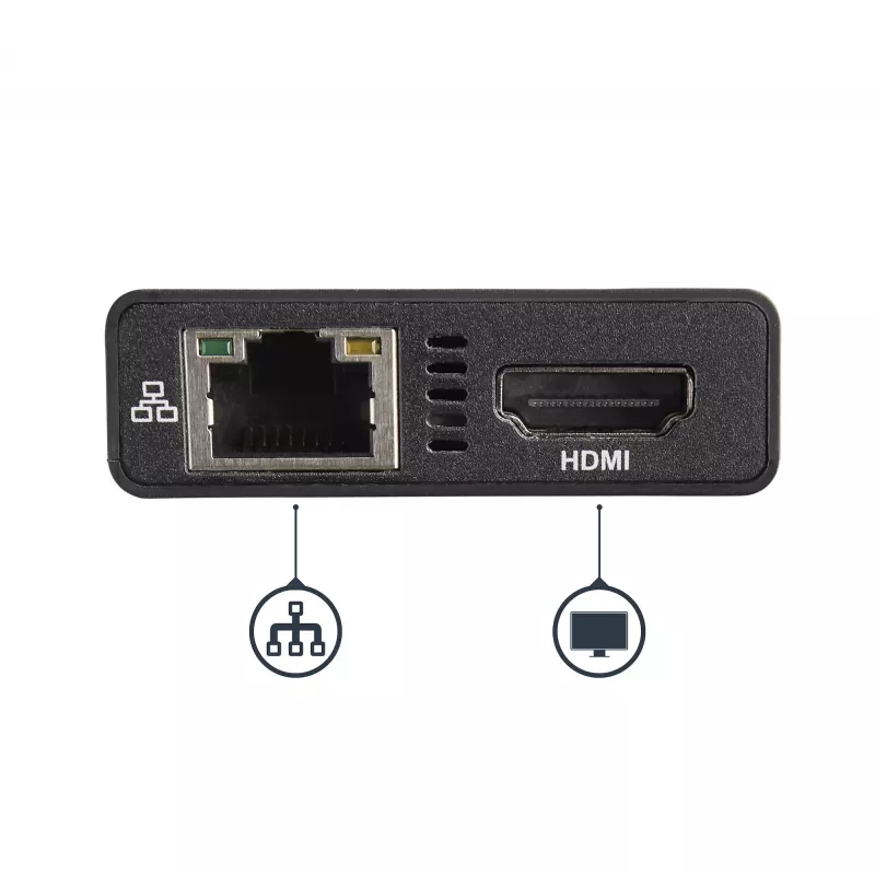 StarTech.com USB-C mitme pordiga adapter - USB-C reisi dokkimisjaam 4K HDMI-ga - 60W toiteedastus, GbE, 2-pordiline USB-A 3.0 jaotur - kaasaskantav mini USB-C dokk sülearvutile