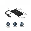 StarTech.com USB-C mitme pordiga adapter - USB-C reisi dokkimisjaam 4K HDMI-ga - 60W toiteedastus, GbE, 2-pordiline USB-A 3.0 jaotur - kaasaskantav mini USB-C dokk sülearvutile