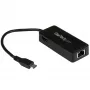 StarTech.com USB-C Gigabit võrguadapter täiendava USB 3.0 pordiga