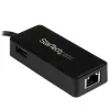 StarTech.com USB-C Gigabit võrguadapter täiendava USB 3.0 pordiga