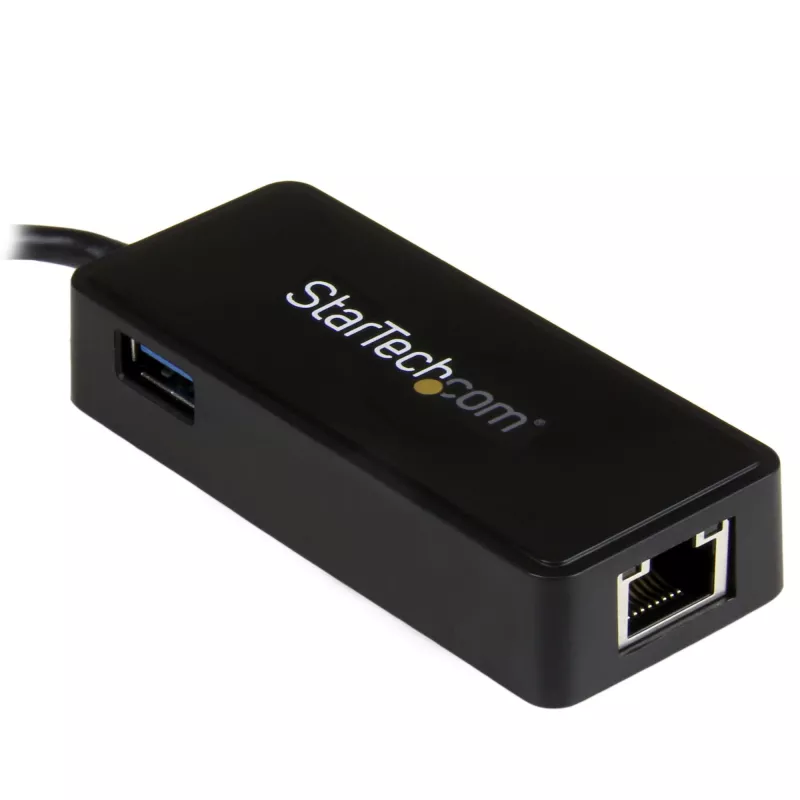StarTech.com USB-C Gigabit võrguadapter täiendava USB 3.0 pordiga