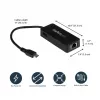 StarTech.com USB-C Gigabit võrguadapter täiendava USB 3.0 pordiga