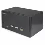 StarTech.com 2-pordiline kolmekuvariline DisplayPort KVM-lüliti - 4K 60Hz UHD HDR - lauaarvuti DP 1.2 KVM 2-pordilise USB 3.0 jaoturiga (5 Gbps) ja 4x USB 2.0 HID-porti, heli - kiirklahvidega lülitamine - TAA