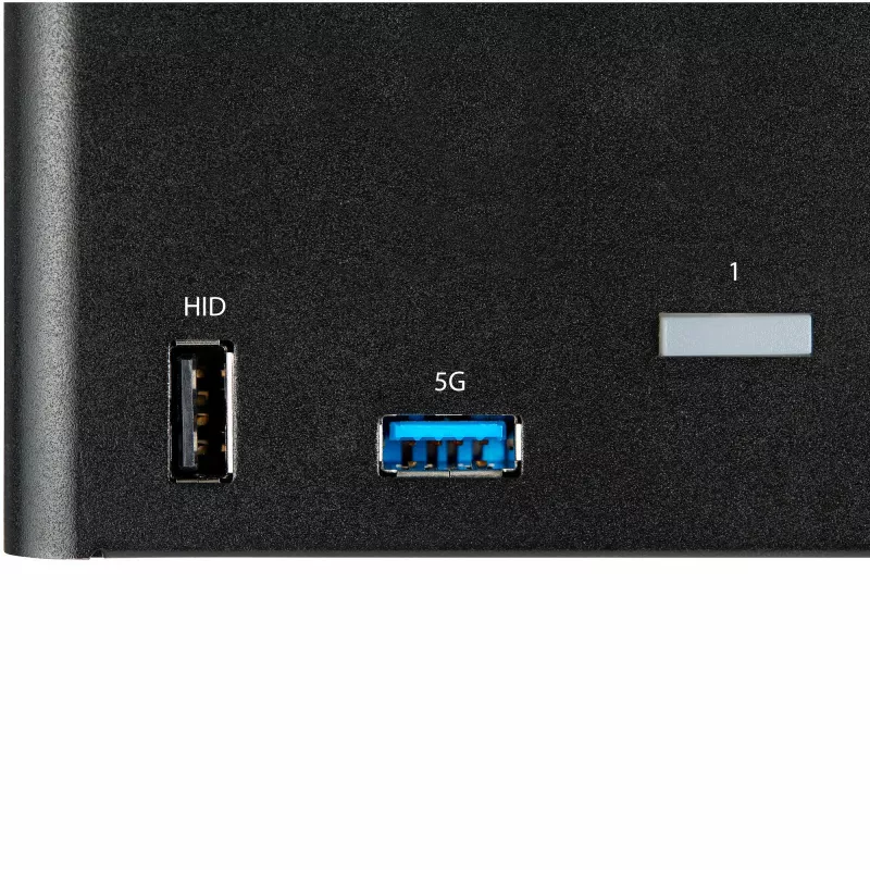 StarTech.com 2-pordiline kolmekuvariline DisplayPort KVM-lüliti - 4K 60Hz UHD HDR - lauaarvuti DP 1.2 KVM 2-pordilise USB 3.0 jaoturiga (5 Gbps) ja 4x USB 2.0 HID-porti, heli - kiirklahvidega lülitamine - TAA