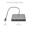 StarTech.com USB C to Quad HDMI Adapter, USB-C to 4x HDMI monitori konverter Windowsile (ei toeta macOS/ChromeOS/Linux) - TAA