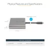StarTech.com USB C to Quad HDMI Adapter, USB-C to 4x HDMI monitori konverter Windowsile (ei toeta macOS/ChromeOS/Linux) - TAA