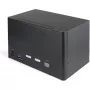 StarTech.com 2-pordine nelja monitoriga DisplayPort KVM-lüliti – 4K 60 Hz UHD HDR – lauaarvuti 4K DP 1.2 KVM 2-pordilise USB 3.0 jaoturi (5 Gbit/s) ja 4x USB 2.0 HID-pordiga, heli – kiirklahvidega lülitamine – TAA