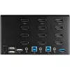 StarTech.com 2-pordine nelja monitoriga DisplayPort KVM-lüliti – 4K 60 Hz UHD HDR – lauaarvuti 4K DP 1.2 KVM 2-pordilise USB 3.0 jaoturi (5 Gbit/s) ja 4x USB 2.0 HID-pordiga, heli – kiirklahvidega lülitamine – TAA